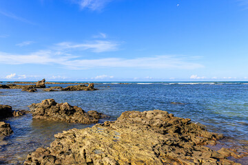 Beach, sand, rocks and sea