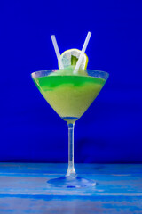 Caribbean cocktail. Drink with tropical flavors and bright colors