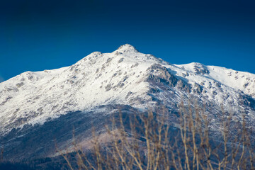 Snowy mountain of the Italian Alps