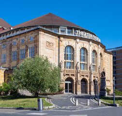 Freiburg theater, built in 1905 in neo-baroque style. Baden Wuerttemberg, Germany, Europe