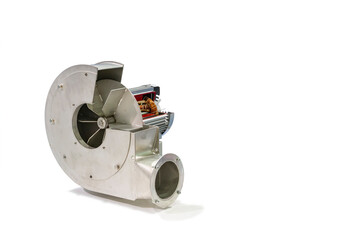 industrial dust exhaust ventilation centrifugal fan air blower assembly with electric motor cross...