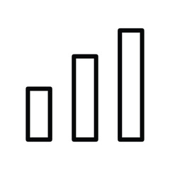 Bar or chart bar icon