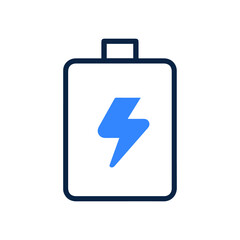 Mobile phone battery sign icon