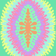 colorful spiritual symbol motif