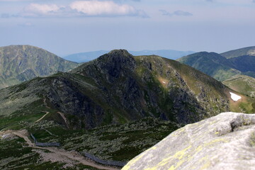 Obraz premium View from Chopok: the third highest peak of the Low Tatra range, Slovakia.