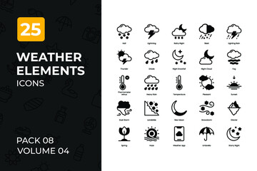Weather Icons Collection. Set contains such Icons as rainy day, sunny day, rain, weather, and more.