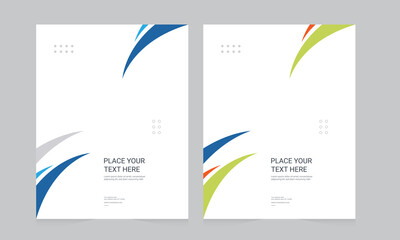 Cover design for annual report and business catalog, magazine, flyer or booklet. Brochure template layout. A4 cover vector EPS-10