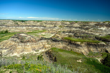Horseshoe Canyon in the Canadian Badlands, Drumheller, Alberta, Canada
