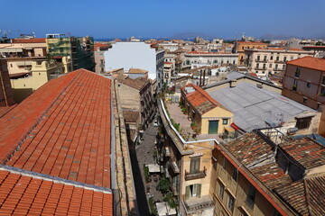 Fototapeta na wymiar Palermo, Sicily (Italy): Panoramic view of Palermo