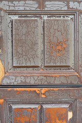 old weathered wooden door