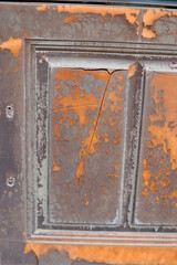 old weathered wooden door