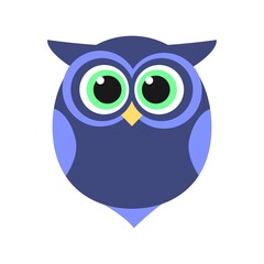 Cute purple owl