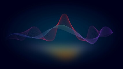 Wavy lines abstract background