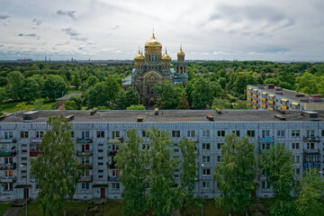 Obraz premium Temple and old buildings,