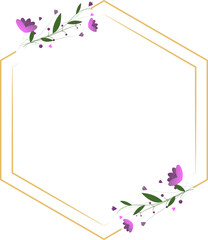 Fototapeta frame with flowers obraz