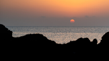 Italy, July 2022: view of the tremiti islands in puglia with its crystalline sea, nature and coves