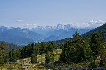 Mountain Landscape in South Tyrol. Beautiful Mountain Landscape. Dolomites in the Background