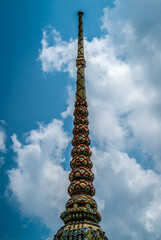 The tip of a temple in Bangkok Thailand.