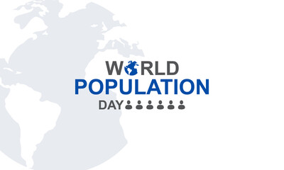 World Population day 11th July banner illustration