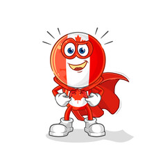 canada flag head heroes vector. cartoon character
