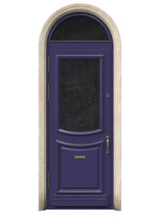 Entrance classic doors for the house
