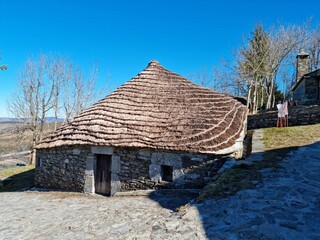 Palloza típica de O Cebreiro, Galicia © CDN