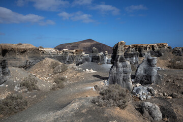 Vulcanic landscape, Lanzarote, Spain