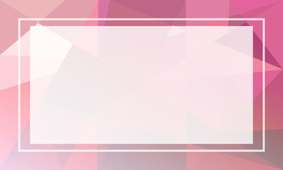 Polygonal monochrome abstract border with sweet triangles frame space .