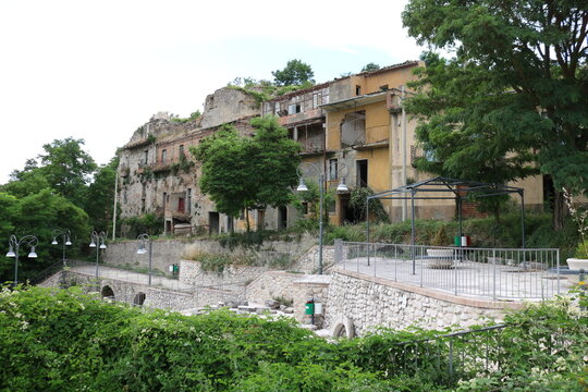 View of Conza della Campania, Avellino, Italy 