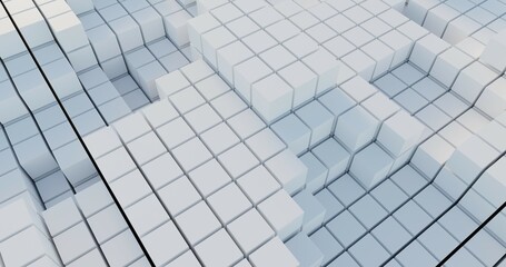 3d cubes made in blender