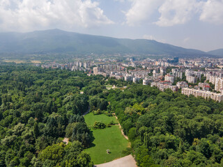 Obraz premium Aerial view of South Park in city of Sofia, Bulgaria