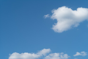 clouds in the blue sky