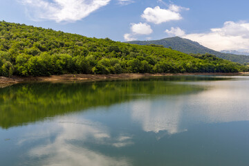 Obraz na płótnie Canvas Ordunte dam in the Mena valley, province of Burgos, Spain.