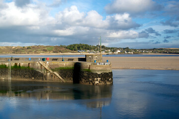 Padstow Cornwall England UK 07 12 2017 Padstow district town harbour and beaches