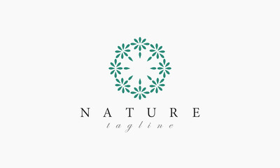 Nature logo design template for branding and business identity.