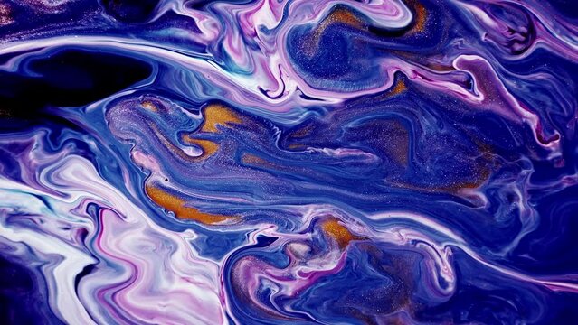 Marble texture. Paint water mix. color glitter fluid flow abstract background