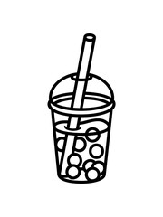 Comic Bubble Tea Design 