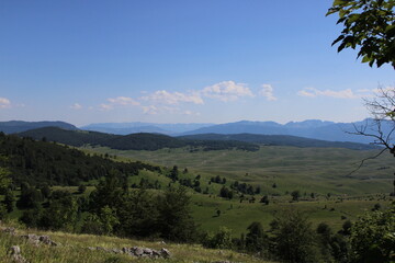 Fototapeta premium view of the mountains