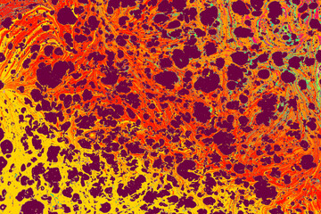 Abstract ebru marbling texture background design.