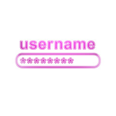Username icon isolated in white background. Illustration.