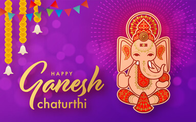 Happy Ganesh Chaturthi greetings festival