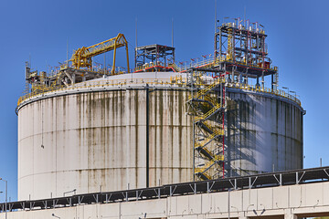 tank fornatural gas from  liquified natural gas - lng Tanker in Poland