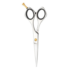 Hair cutting scissors isolated on white background