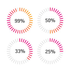 Circle Loading and Progress Bars Collection Set