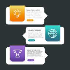 Steps business data visualization timeline process infographic template design with icons