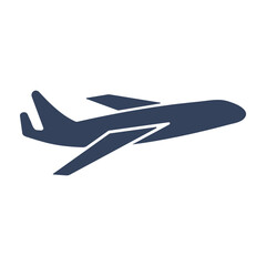 Fototapeta na wymiar Airplane sign vector icon. Airport plane illustration. Business 