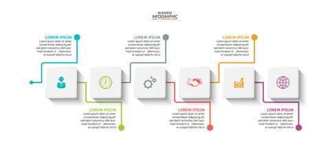 Business data visualization. timeline infographic icons designed for abstract background template milestone element modern diagram process technology digital marketing data presentation chart Vector

