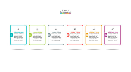 Business data visualization. timeline infographic icons designed for abstract background template milestone element modern diagram process technology digital marketing data presentation chart Vector
