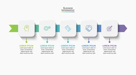 Foto op Plexiglas Business data visualization. timeline infographic icons designed for abstract background template milestone element modern diagram process technology digital marketing data presentation chart Vector  © Surapong