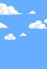 背景素材_青空と雲